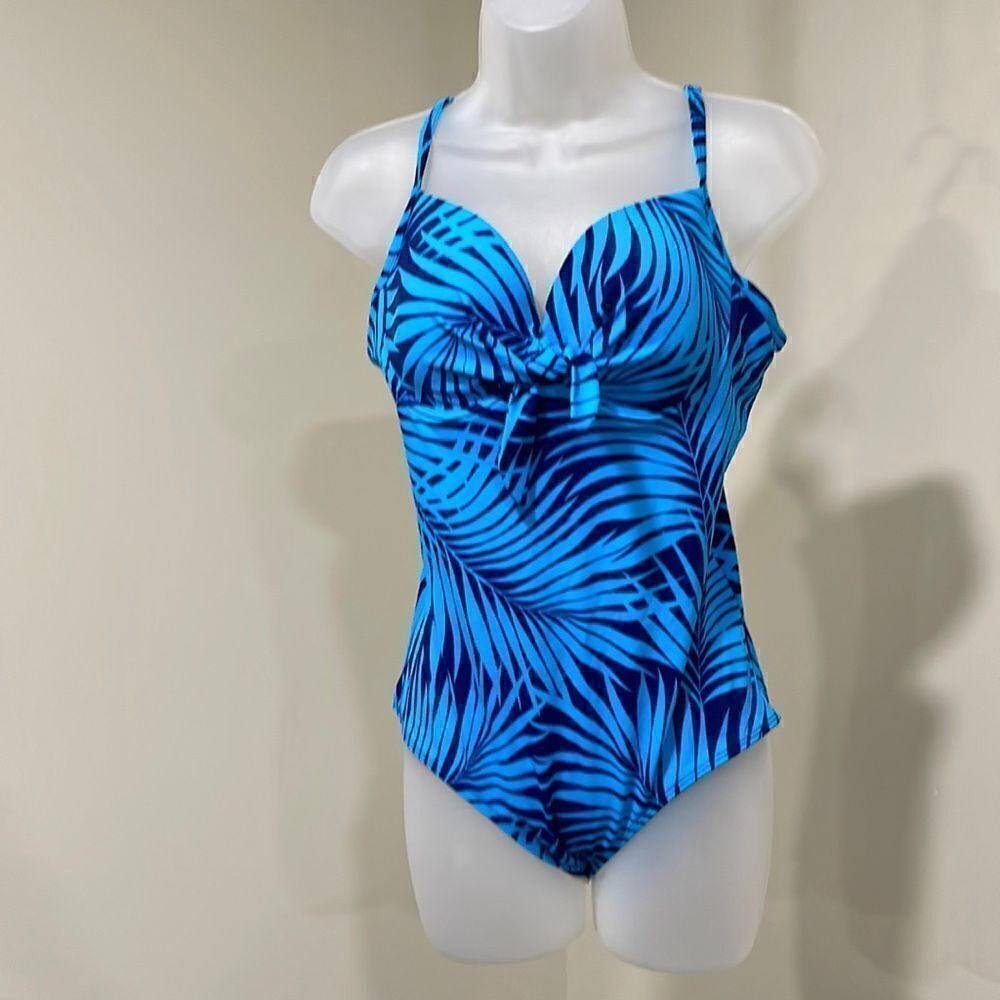 NWOT Islander Tropical One Piece Swim Suit.  Size 12 L large